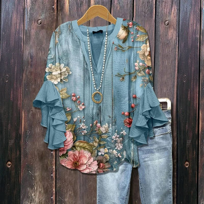 Lenora Whisper Ruffle Blouse