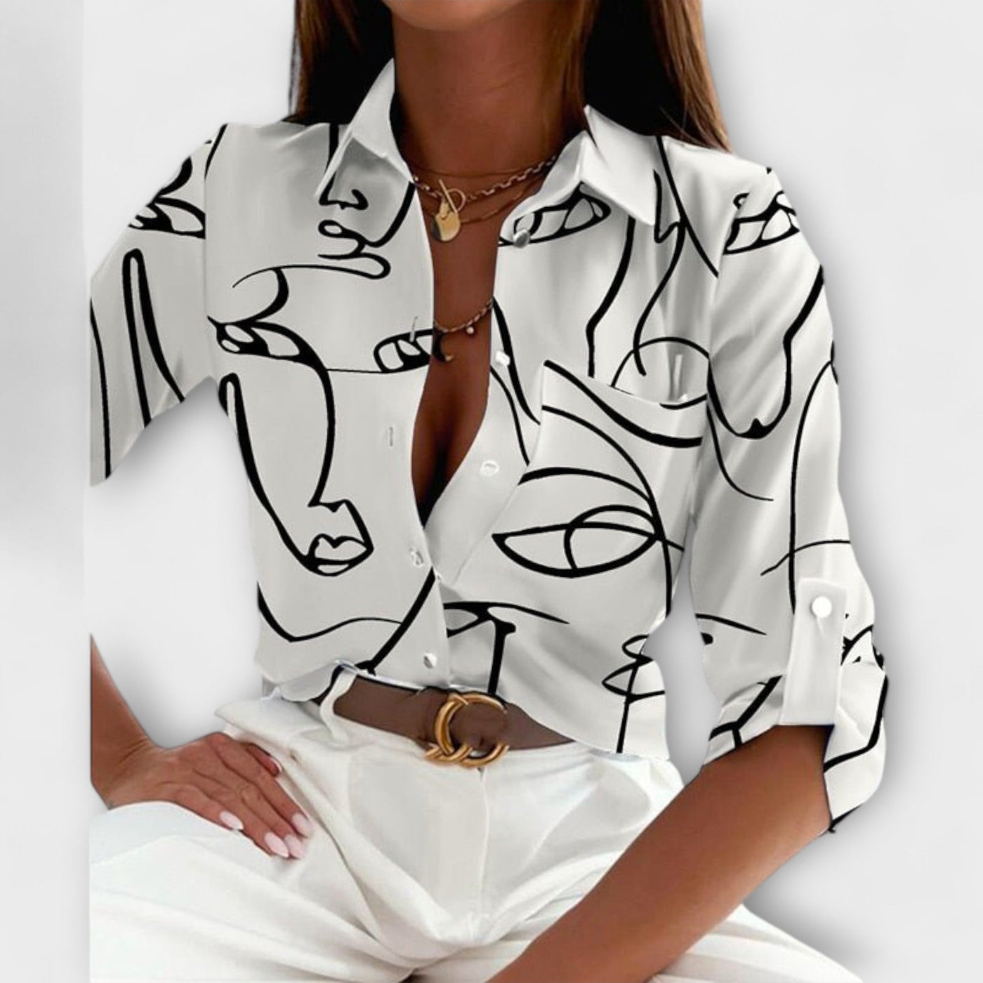 Baily-Blouse with Classic Collar